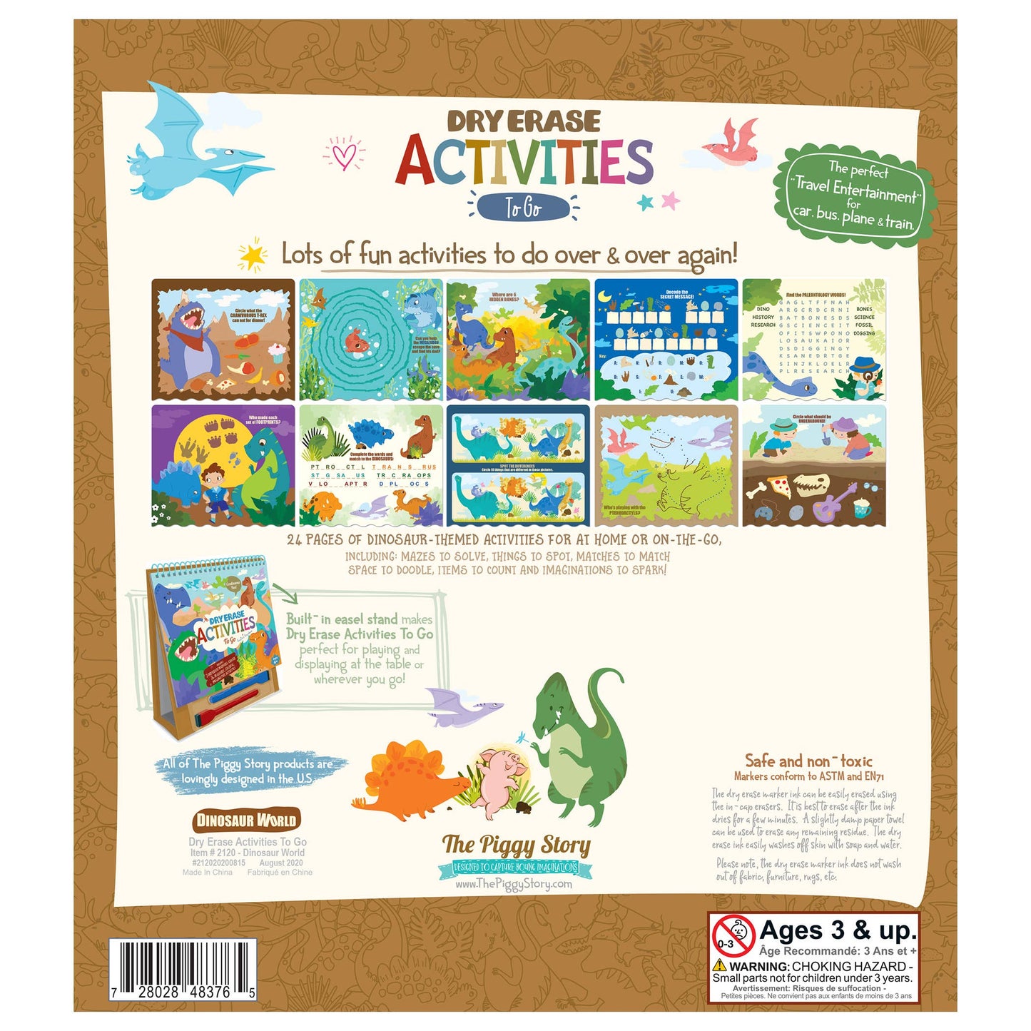 Dry Erase Activities To Go- Dinosaur World Dry Erase Activities To Go- Dinosaur World