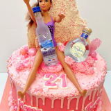 Trashed Barbie cake! Happy 21st Birthday.