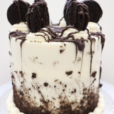 Oreo B.CANDY Dessert Cake - A smaller standard cake that can have "Happy Birthday ____" written on the cake board.