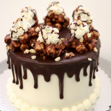 Rocky Road B.CANDY Dessert Cake - A smaller  standard cake that can have "Happy Birthday ____" written on the cake board.