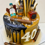 Whiskey & Cigar Cake!