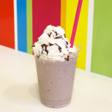 Make your own milkshake! This one is chocolate!